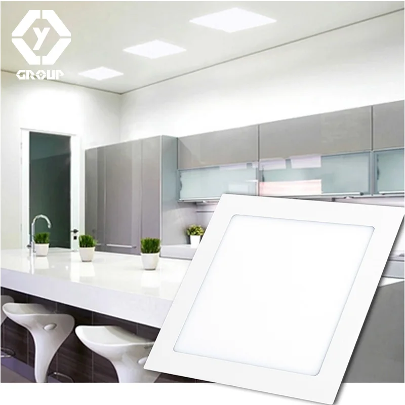 

OYGROUP Ultra Thin Frame Led Downlight Dimmable 220V 110V High Brightness LED Panel Light Down Square Round Recessed #OY517CP02S