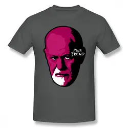 Футболка Freud розовая футболка Freud футболка с короткими рукавами из 100 хлопка забавная уличная графическая Мужская футболка для полных