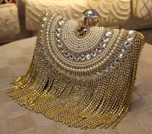 European&American style Women party bag lady diamonds tassel handbag fashion weomen’s evening bag
