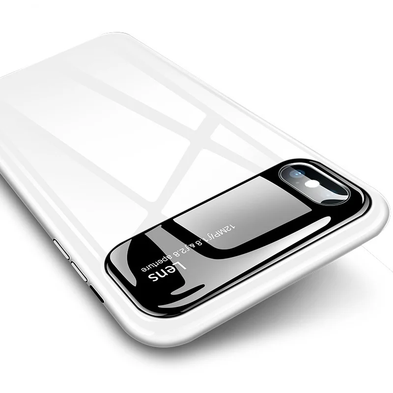 

Phone Case for 6 6s 7 8 Plus X XS MAX XR Pearl White Ultra-thin Business Luxury Slim PC Hard Cover Shell For Iphone 7 Case Coque