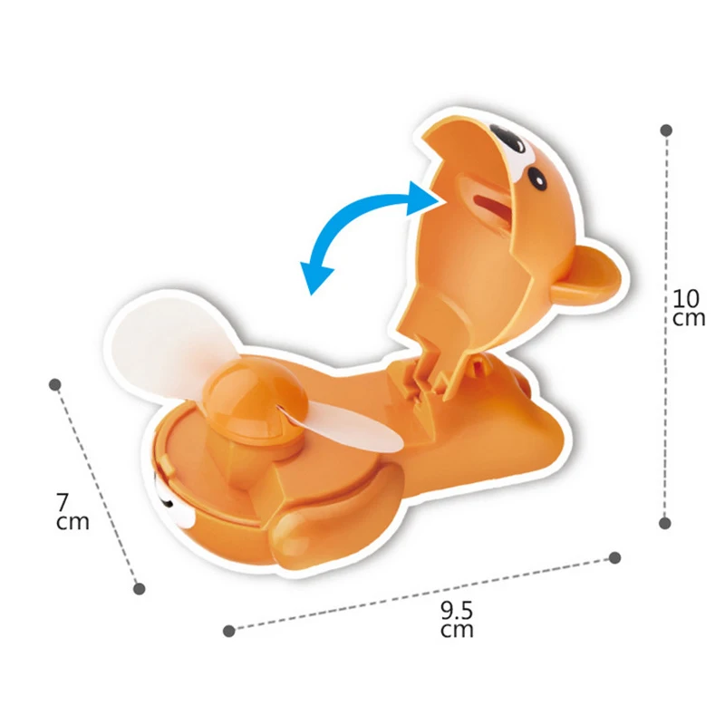 1 шт. микропейзаж животные пластиковые часы мини ручной вентилятор для детей развивающие Дети Раннее Обучение День Рождения Детские игрушки