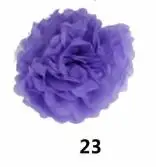 5 шт 15 20 25 см пом ткани конфетти декорации с днем рождения ребенка душ конфеты бар бумажное украшение для свадьбы Помпон Мяч, Q - Цвет: purple