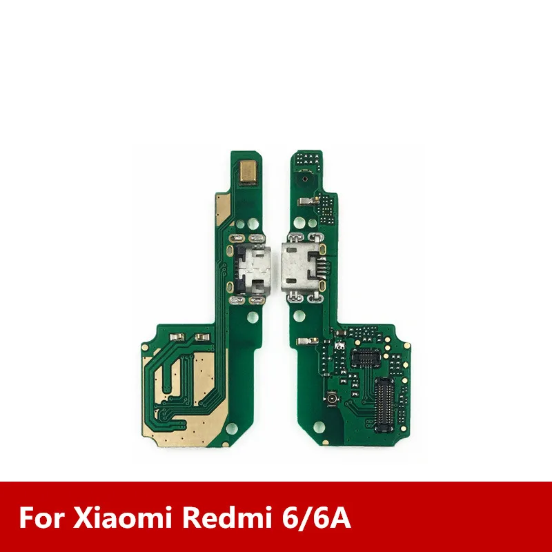 Новый USB зарядный док-порт + микрофон для Xiaomi Redmi 6/6A общий модуль интерфейс