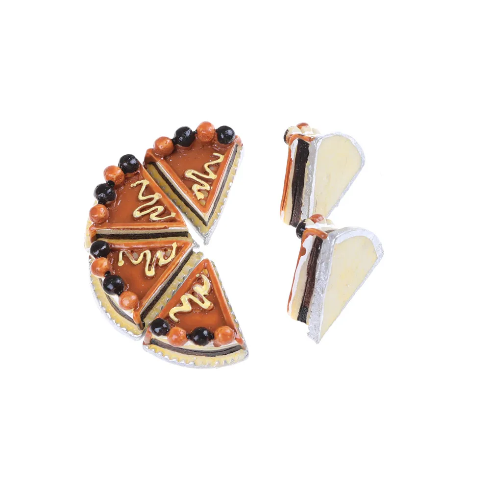 

Kitchen Food Mini Cakes 1/12 Dollhouse Miniature Diy Home Decoration Pretend Play Kitchen Toys For Barbi Doll Best Gift 6Pcs/bag