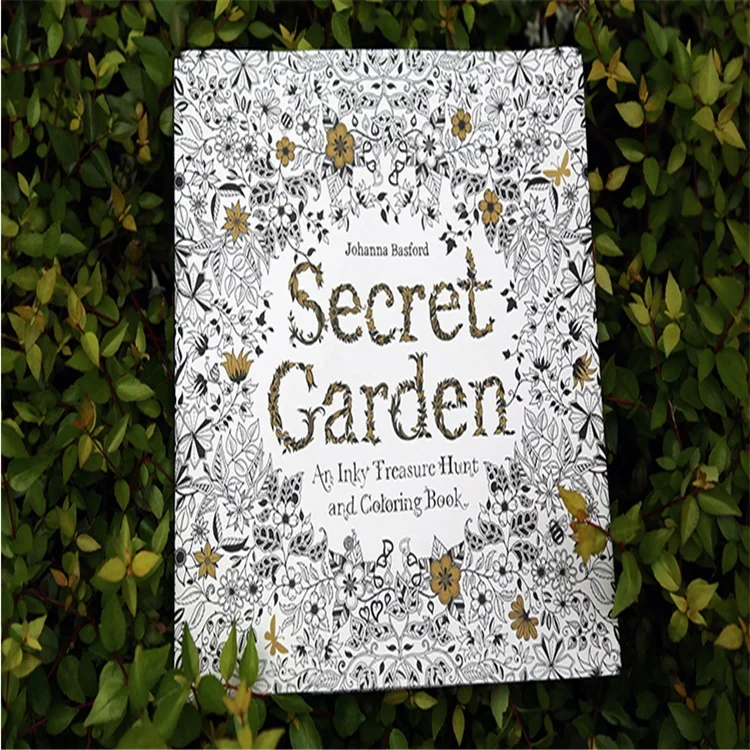 Secret Garden ENGLISH Coloring Book For Children And Adult Relieve Stress Kill Time Graffiti Painting Drawing In Books From Office School Supplies On