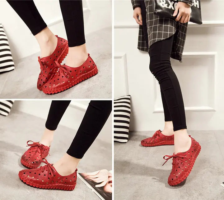 Sneakers Casual Women Flats Shoes Summer Women Hot Authentic Leather Comfortable Shoes For Female Footwear (26)