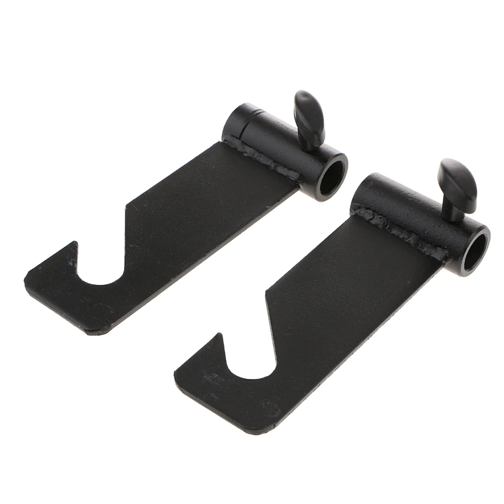 2 Pieces 1 Roller Wall Mounted Manual Background Frame Support Bracket Hooks