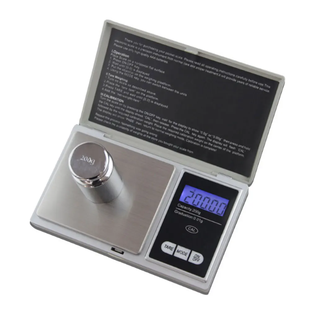 Mini electronic scale Pocket Digital Scale 0.1gx500g Silver Coin Gold