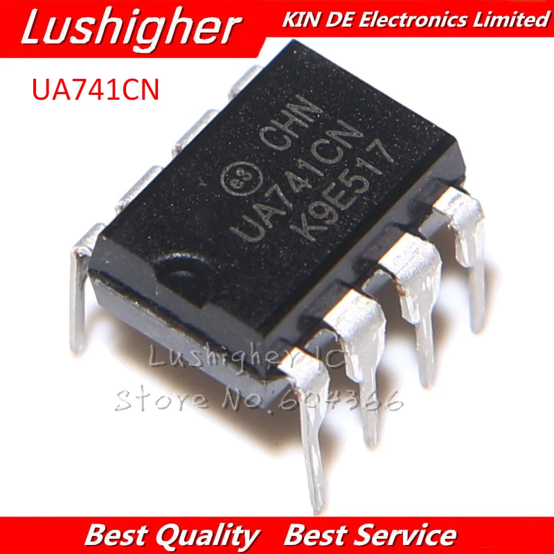 

10PCS UA741CN DIP8 UA741CP DIP UA741 OP Amp LM741 free shipping