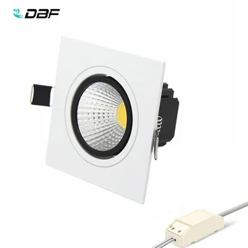 

[DBF] LED Recessed Ceiling Downlight 7W/9W/12W/15W Dimmable Ceiling lamp AC85-265V COB Spot light+led driver white/warm white