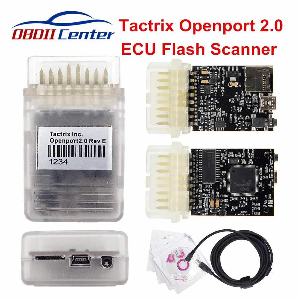 Лучшее качество Tactrix Openport кабель Ecuflash 2 0 с полным программным обеспечением Obd2
