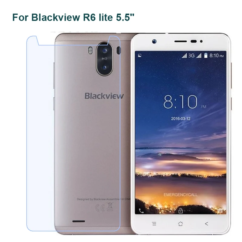 2 шт. Защитное стекло для экрана телефона Blackview A10 A20 R6 lite S6 X 9H|Защитные стёкла и