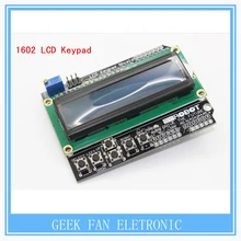 Free Shipping LCD Keypad Shield LCD1602 LCD 1602 Module Display ATMEGA328 ATMEGA2560 Raspberry pi UNO Blue Screen A303