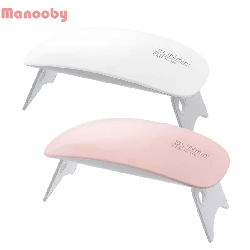 

Manooby 45s/60s Timer Nail Lamp SUNmini 6W Portable UV Led Lamp for Nails Dyer Gel Polish Varnish Manicure USB Nail Art