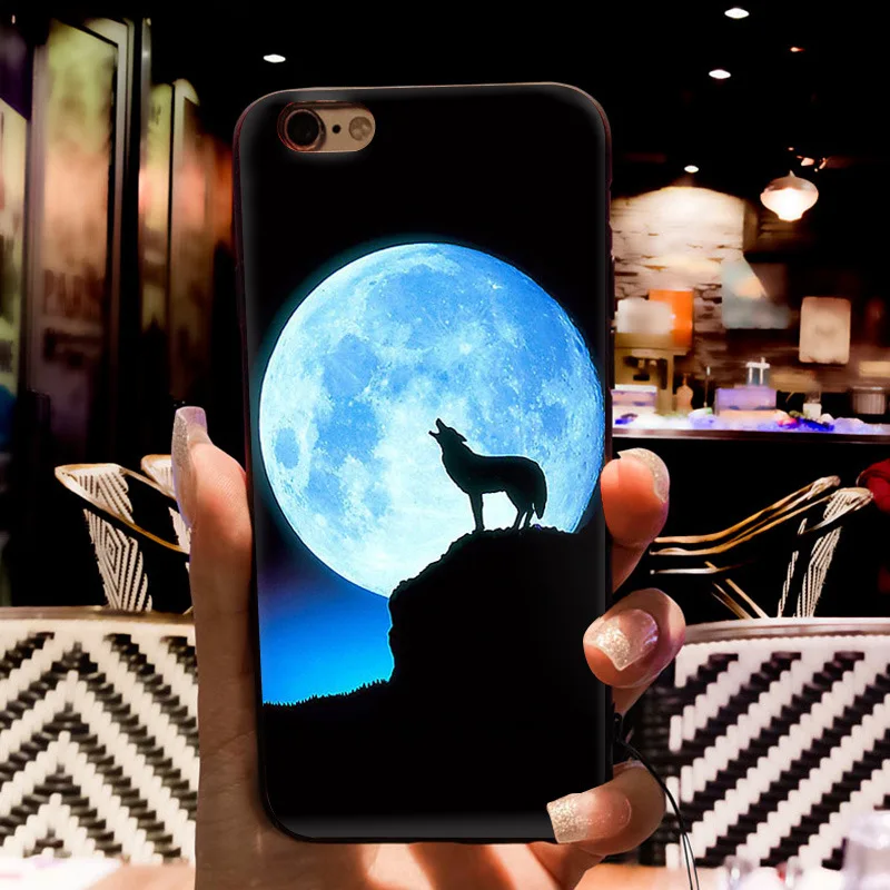 MaiYaCa Running Fierce wolf New Personalized print Phone Accessories Case for Apple iPhone 8 7 6 6S Plus X 5 5S SE 5C Cellphones