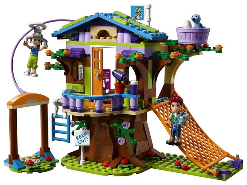 

01059 Lepin Friends Series Girls Mias Tree House Model Building Blocks Enlighten Figure Toys For Children Compatible Legoe