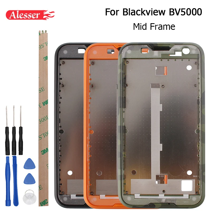 

AlesserFor Blackview BV5000 Display Screen Frame Plastic Middle Frame Bezel Case Protective Back Cover Case For Blackview BV5000