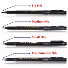 4 шт. S, M, L, XL перьевая каллиграфия ручка многоцелевой рисунок написание живопись кисточки Школа Офис питания канцелярские принадлежности для художника добавить чернил
