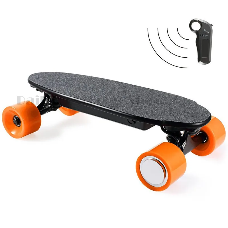 

Electric skateboard 4 wheels scooter mini for children single motor hoverboard with wireless Bluetooth remote control