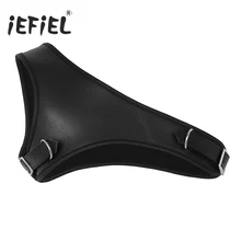 Мужские кожаные бондажи для ночного клуба вечерние костюмы шоу одно плечо регулируемые руки мышцы нагрудный ремень для тела ремень для мужчин