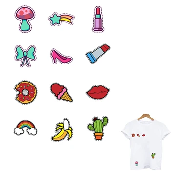 

Lovely cactus patch iron-on transfers for clothing stripes for clothes iron on patches transfert thermocollants t-shirt applique
