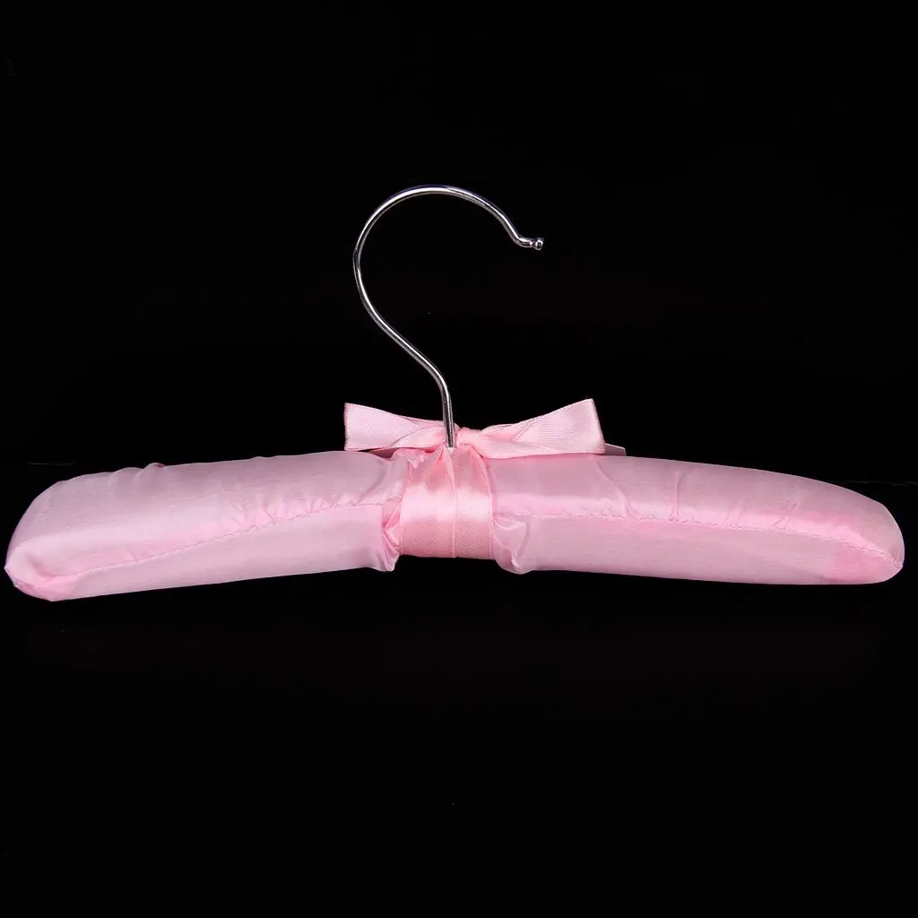 5 х сатиновых мягких крючков для детской одежды(розовый