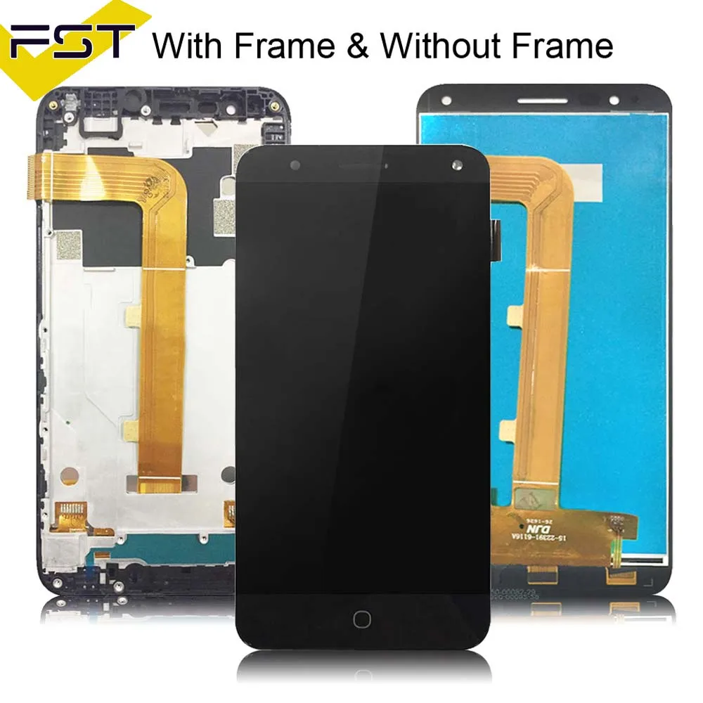 

For Alcatel Pop 4 lcd 5051 5051D 5051X 5051J 5051M OT5051 LCD Display Screen with Touch Screen Digitizer Assembly With Frame