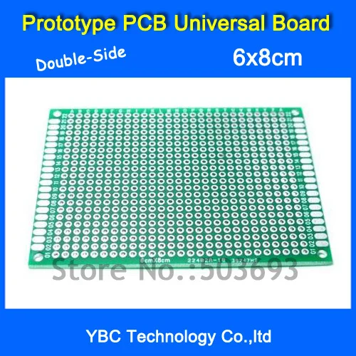10 шт./лот 6x8 см двухсторонний Прототип PCB универсальная плата для DIY