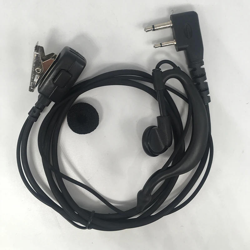 2 провода воздушная акустическая PTT-гарнитура для Icom ICOM IC-F3G IC-V8 IC-F4G IC-F11 с