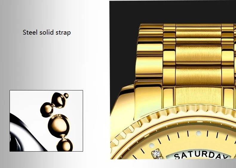 TEVISE Watch Men T833A Men Automatic Watch Rhinestone Scale Date Week Shockproof Waterproof Luminous Hands Mechanical Watch (9)