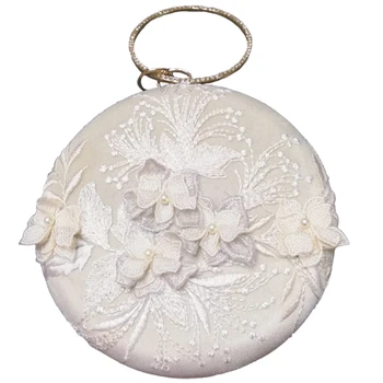 

Fashion Ladies Bag Tassel Metal Small Day Clutch Bag Ladies Embroidery Evening Bag Wedding Wallet Female Handbag