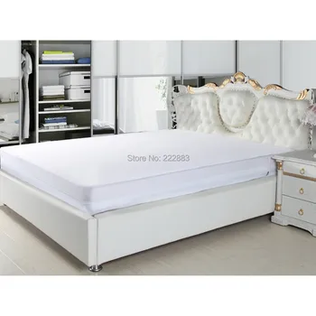 

2018 Russian Size 160*200cm Zippered Smooth Waterproof Mattress Encasement Bed Bug Proof protect a bed Anti-mite and allergy