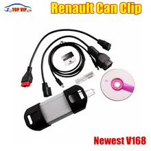 Newest Reasonably Priced V168 Renault Can Clip OBD2 Auto Car Scanner Support Multi-Languages Auto Scanner Renault Can Clip