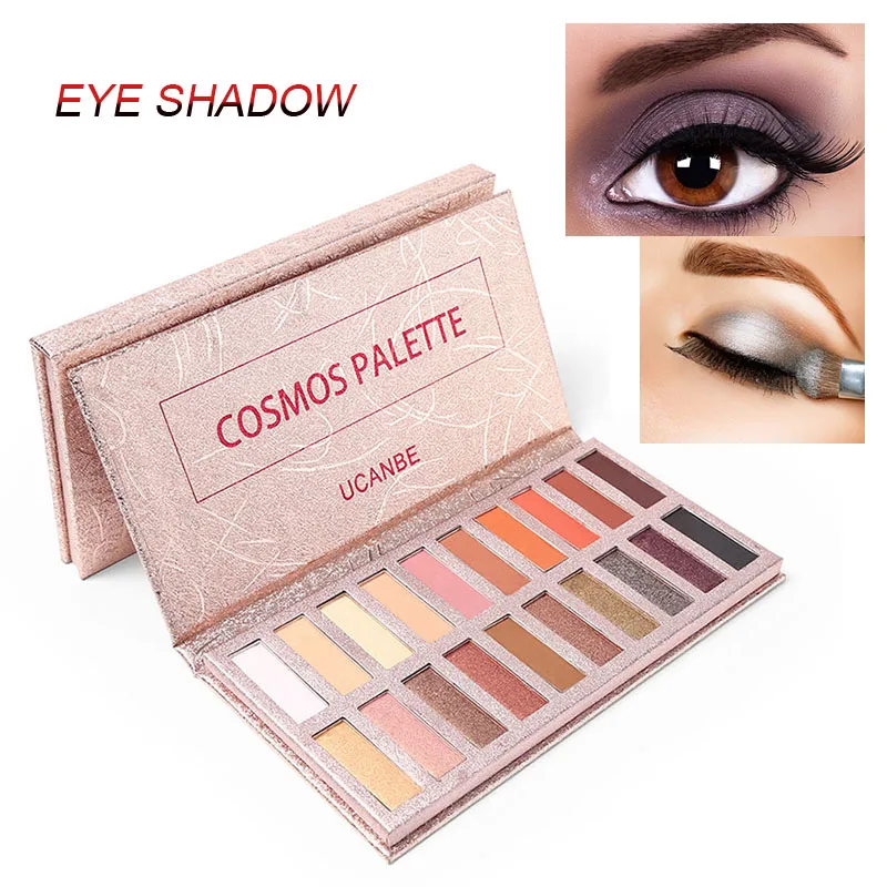 

Best UCANBE 20 Colors Shimmer Matte Eyeshadow Palette Makeup Smokey Warm Pigment Long Lasting Powder QQ99