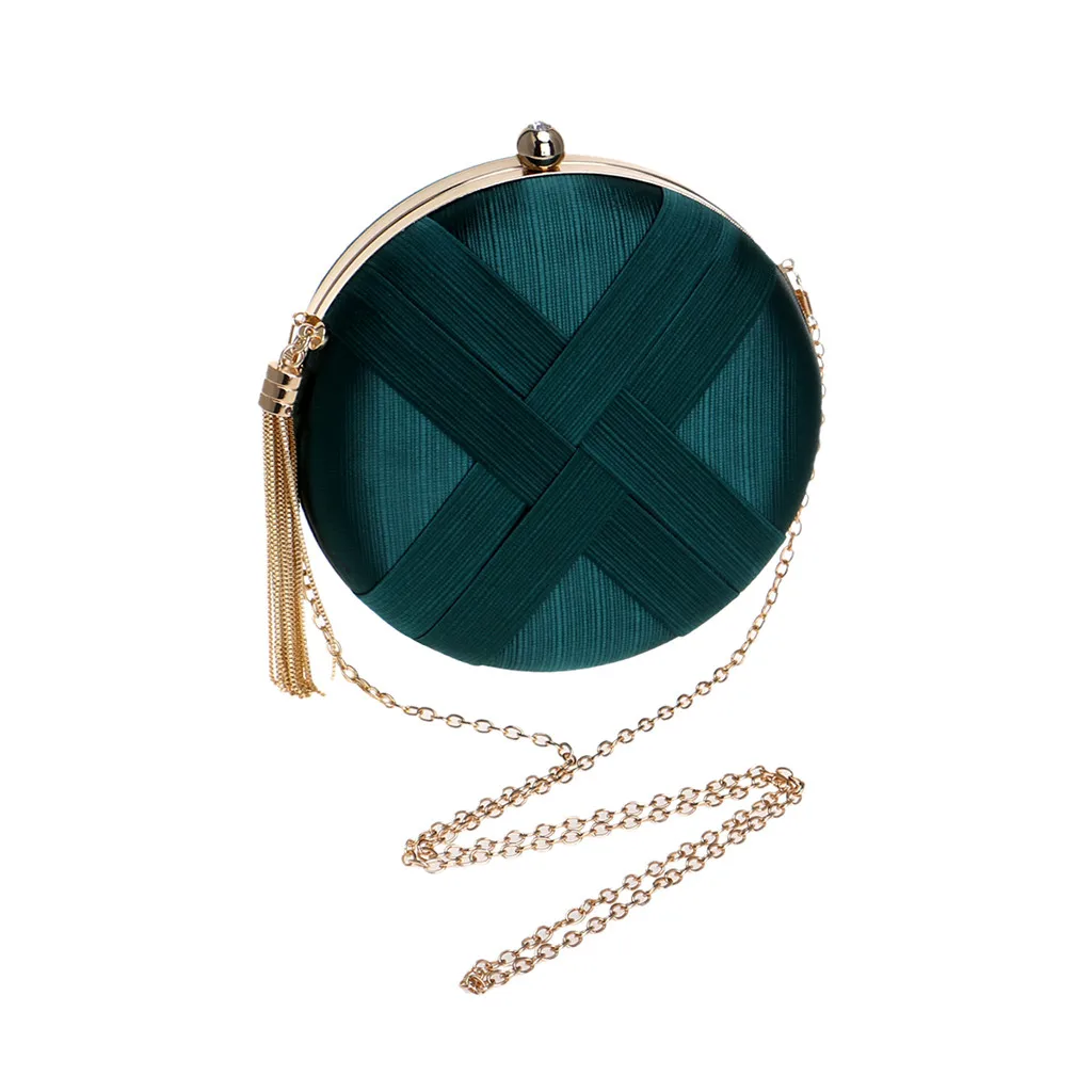 Fashion Women Bag Tassel Metal Small Day Clutch Purse Handbags Chain Shoulder Lady Evening Bags Phone Key Pocket Bags June19