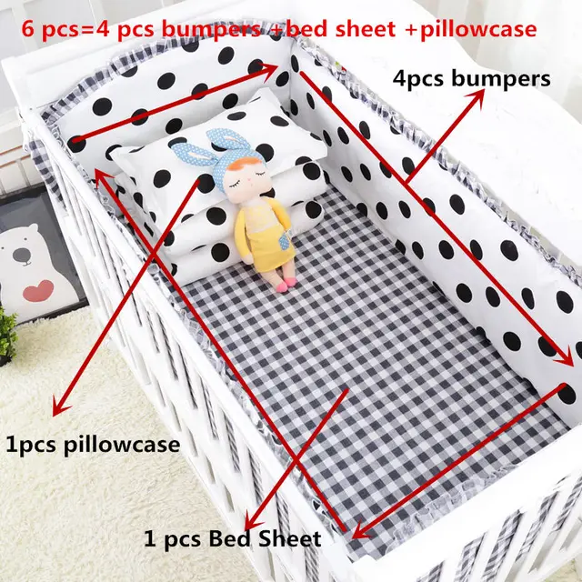 Cotton Baby Crib Bedding Set