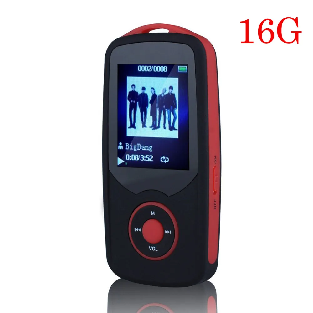 2018 оригинальные RUIZU X06 Bluetooth4.0 Спорт MP3 музыкальный плеер 16 ГБ 1 8 дюймов Экран
