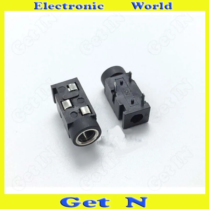 500pcs PJ 320 3P 3DIP Copper 3 5mm Auido Headphone Female Connectors