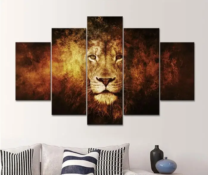 Lion Home Decor Best Hd Canvas Print Home Decor Wall Art Painting Picture No Frame Black And White