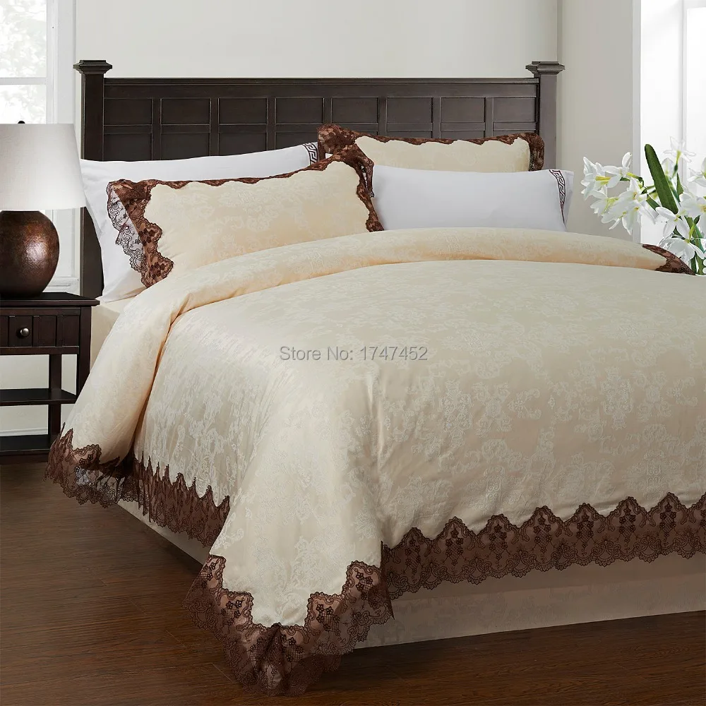 Yarn Dyed Poly cotton Jacquard Bedding Set yellowset openerset