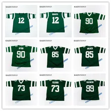 

Retro star 12 Joe Namath 73 Joe Klecko 85 Wesley Walker 90 Dennis Byrd 99 Mark Gastineau Embroidered Football Throwback Jersey