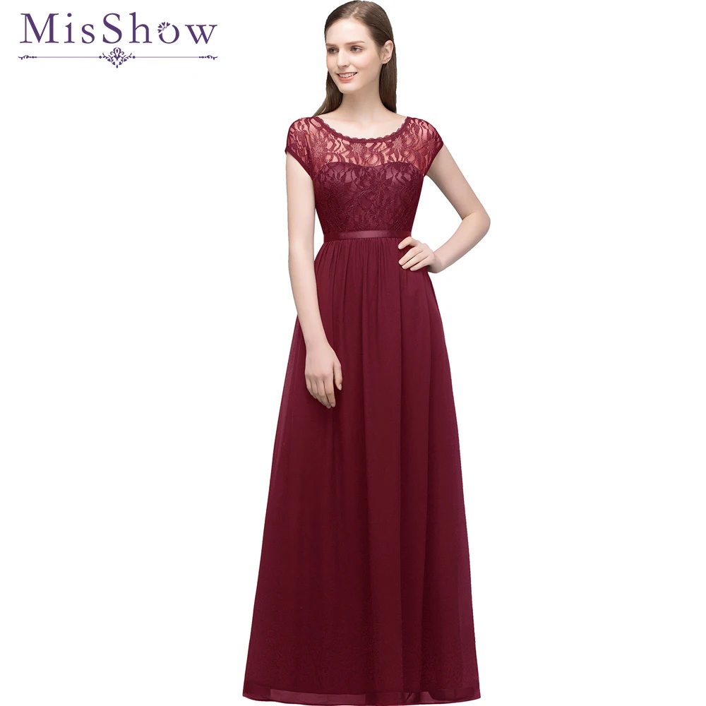 

Cheap Under 35$ evening dresses long short 2019 Chiffon Lace Sleeveless Maxi Evening Gowns Women Party Dress Long Formal Dresses