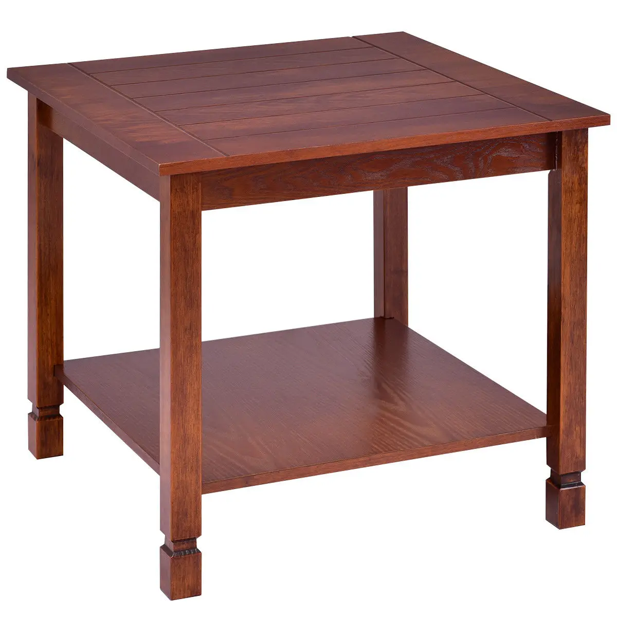 Giantex Wood Side Table Living Room End Table Night Stand Coffee Table with Storage Shelf Walnut Wood Furniture HW56279 Giantex Wood Side Table Living Room End Table Night Stand Coffee Table with Storage Shelf Walnut Wood Furniture HW56279