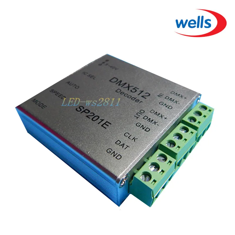 Новый декодер DMX 512 прост в использовании для ws2811 ws2801 strip 5V ~ 40V|dmx decoder|dmx 512dmx decoder |