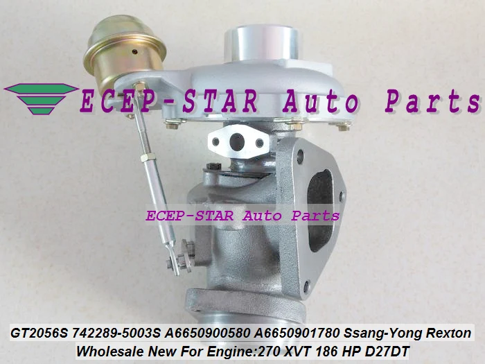 GT2056S 742289 -GT2056S 742289 742289-5003S turbo A6650901780 A6640900580 turbine for Ssang-Yong Rexton 270 XVT 186 HP D27DT