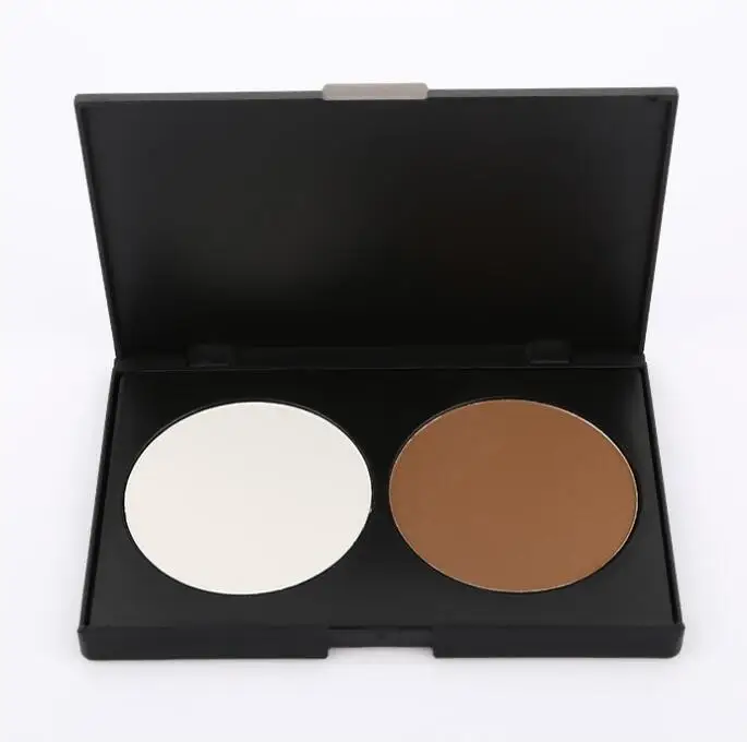 

V-shaped small face nose shadow highlight light highlighting combination two-color repair capacity blush