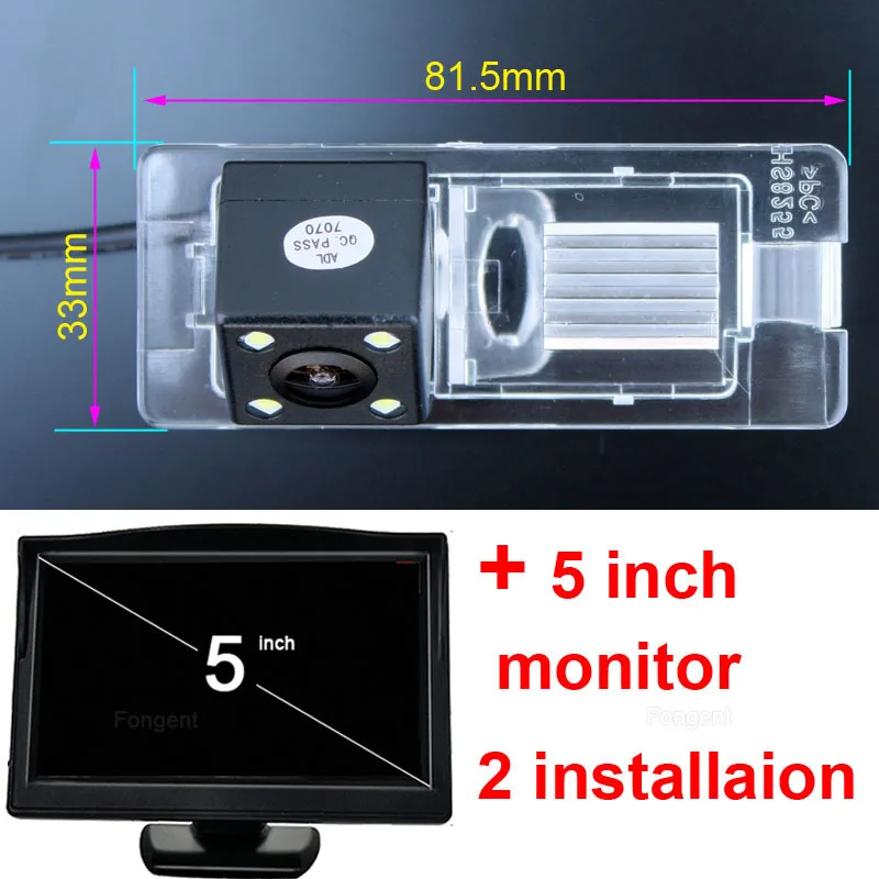 Автомобильная камера заднего вида для Renault Fluence Duster Megane Latitude scenic 2 Laguna 2 3 комплект для автомобиля монитор - Название цвета: with monitor 1