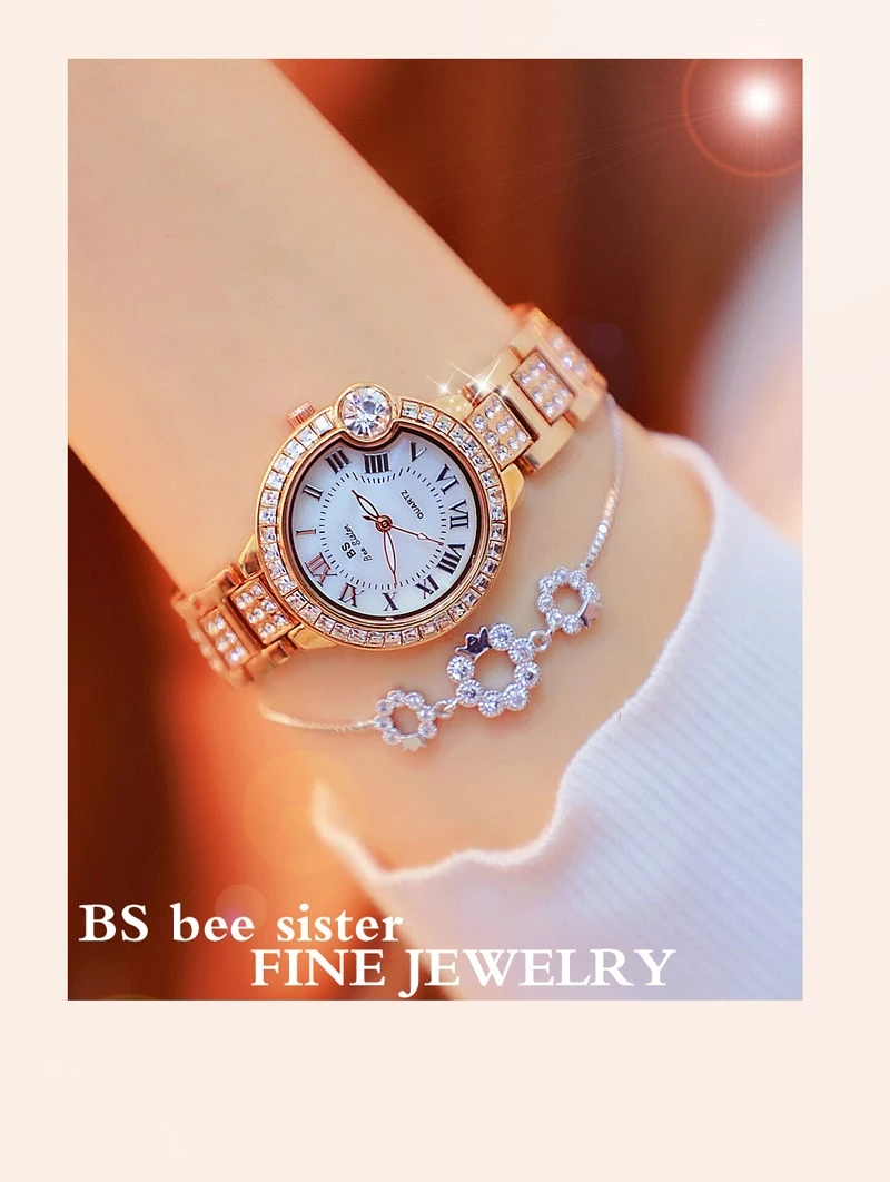 Топ Бренд роскошные часы женские водонепроницаемые модные римские Наручные часы с бриллиантами маленькие женские часы браслет женские часы