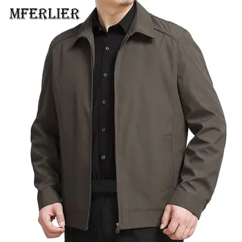 

MFERLIER Autumn Spring men Loose Jackets large size 5XL 6XL 7XL Plus size bust 147cm large size men coats
