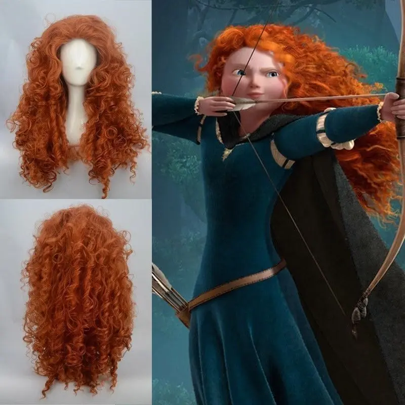 Pixar Animated movie of Brave MERIDA font b cosplay b font font b wig b font